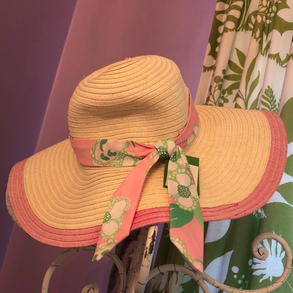 Lily Pulitzer Pink Tootie Straw Hat